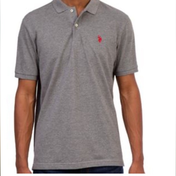 Polo Ralph Lauren Other - Polo By Ralph Lauren Gray Polo Shirt Red Polo Pony Logo Men’s Size XL